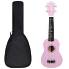 Kids Ukulele Set with Bag Soprano 21'' Pink