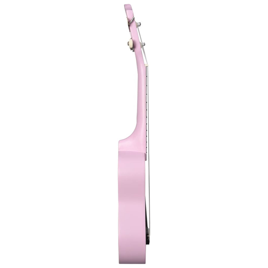 Ukuleleset Met Tas Voor Kinderen Sopraan 21'' Roze