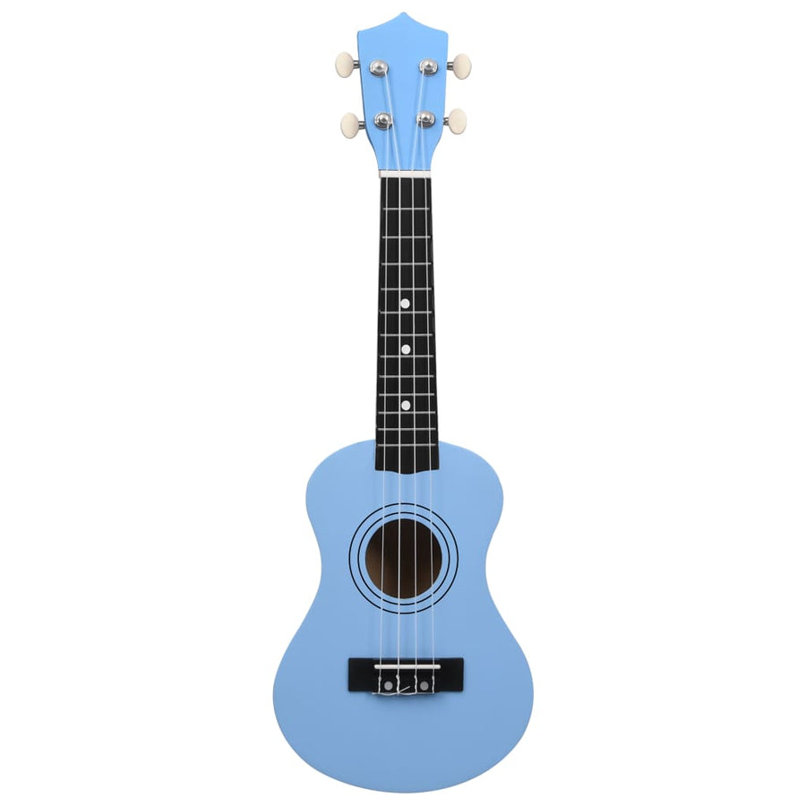 Ukuleleset Met Tas Voor Kinderen Sopraan 21'' Blauw