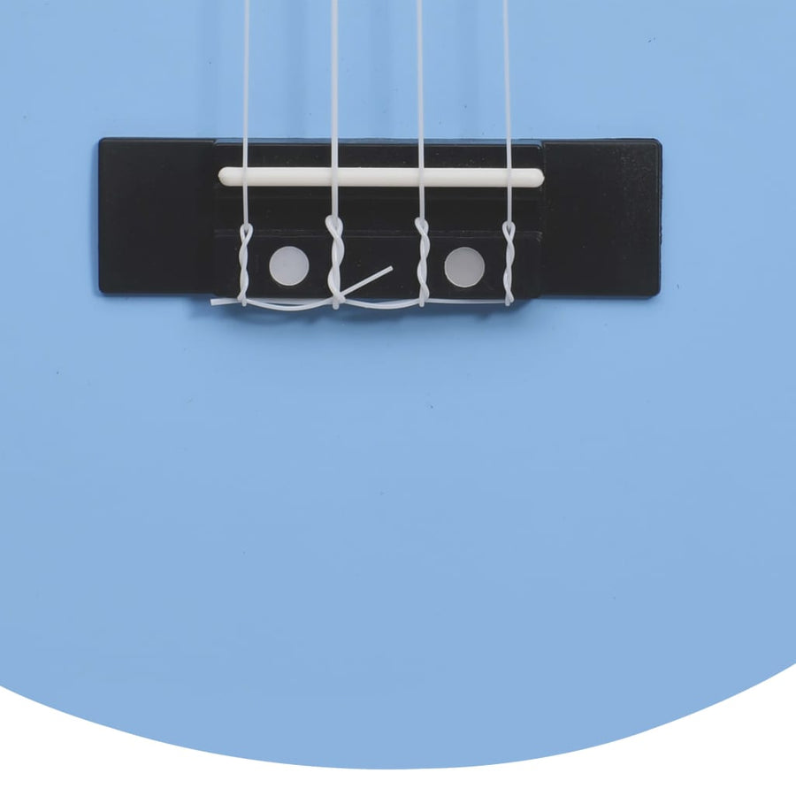 Ukuleleset Met Tas Voor Kinderen Sopraan 21'' Blauw