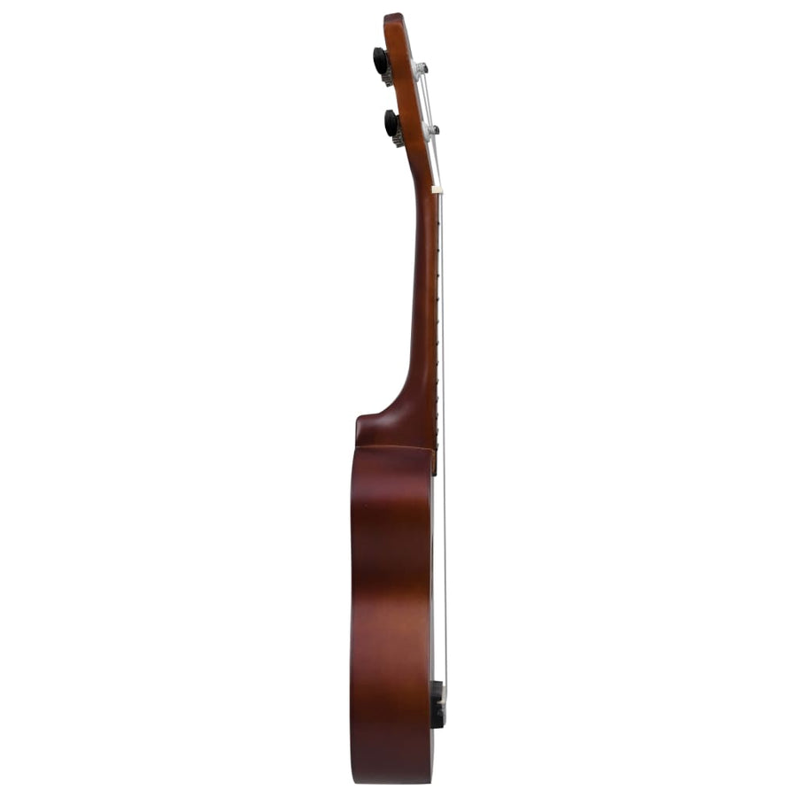 Ukuleleset Met Tas Voor Kinderen Sopraan 23'' Donkerhoutkleurig Donkerbruin