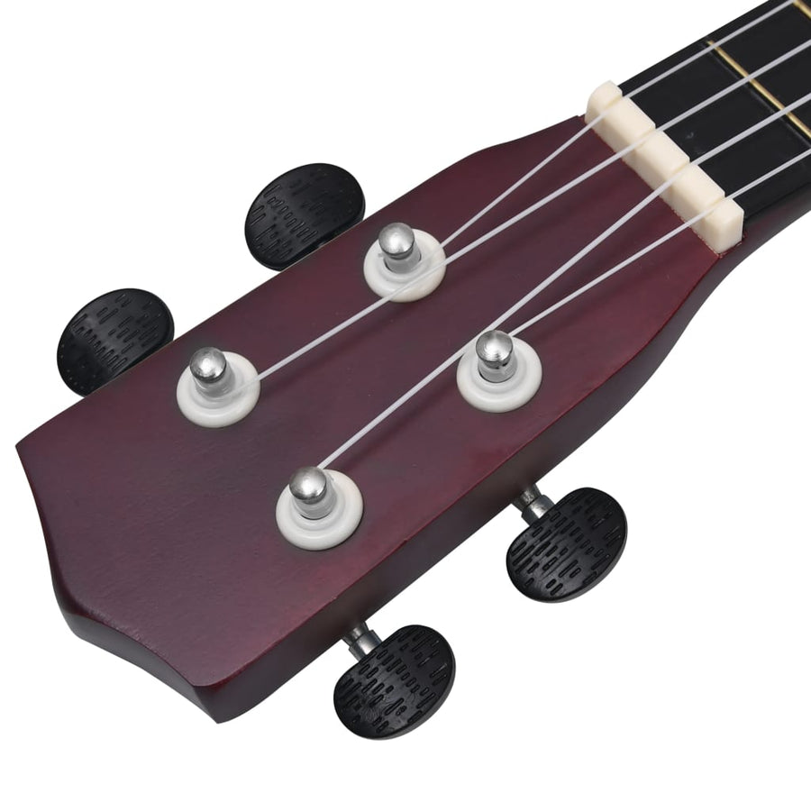 Ukuleleset Met Tas Voor Kinderen Sopraan 23'' Lichthoutkleurig Lichtbruin