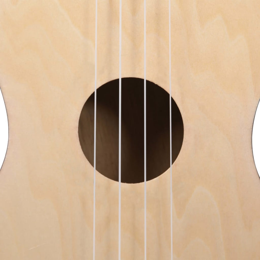 Ukuleleset Met Tas Voor Kinderen Sopraan 23'' Lichthoutkleurig Lichtbruin