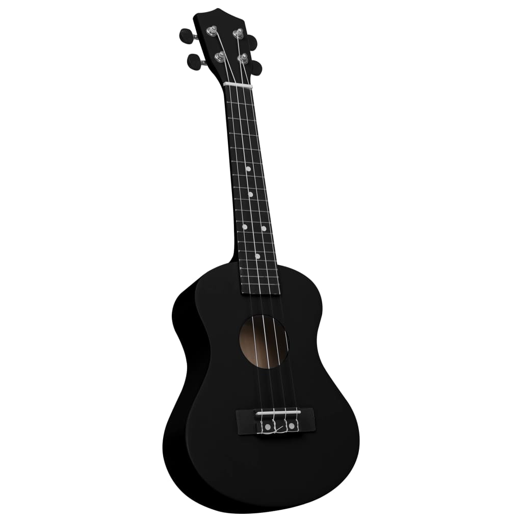 Ukuleleset Met Tas Voor Kinderen Sopraan 23'' Zwart
