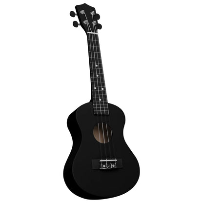 Ukuleleset Met Tas Voor Kinderen Sopraan 23'' Zwart
