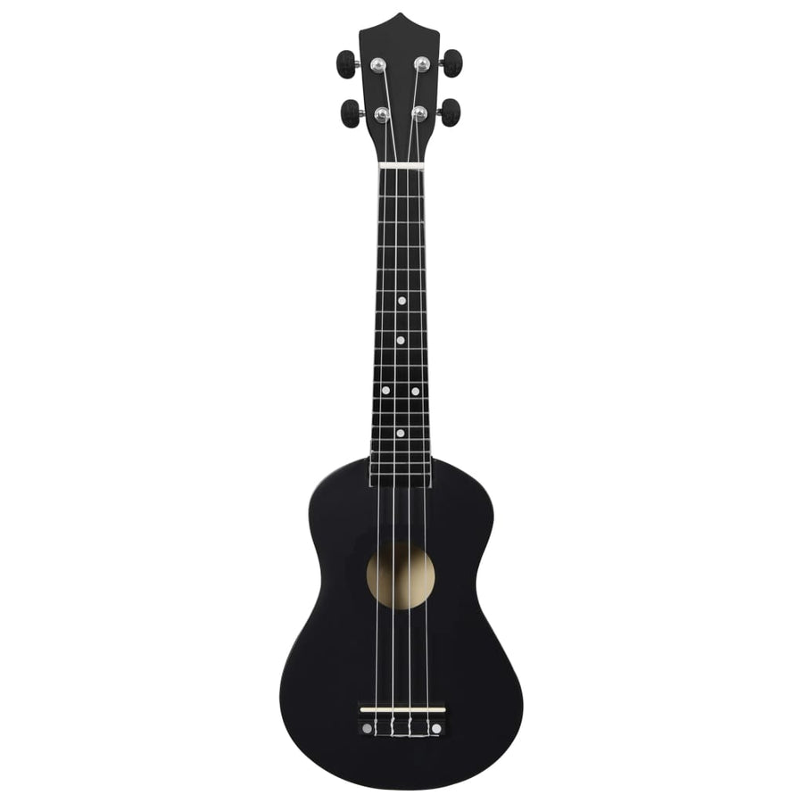 Ukuleleset Met Tas Voor Kinderen Sopraan 23'' Zwart