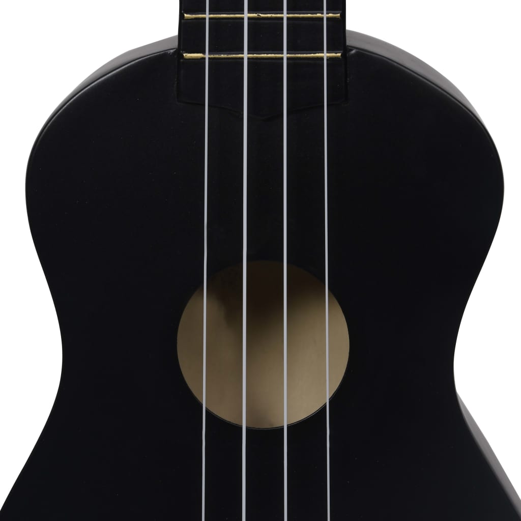 Ukuleleset Met Tas Voor Kinderen Sopraan 23'' Zwart