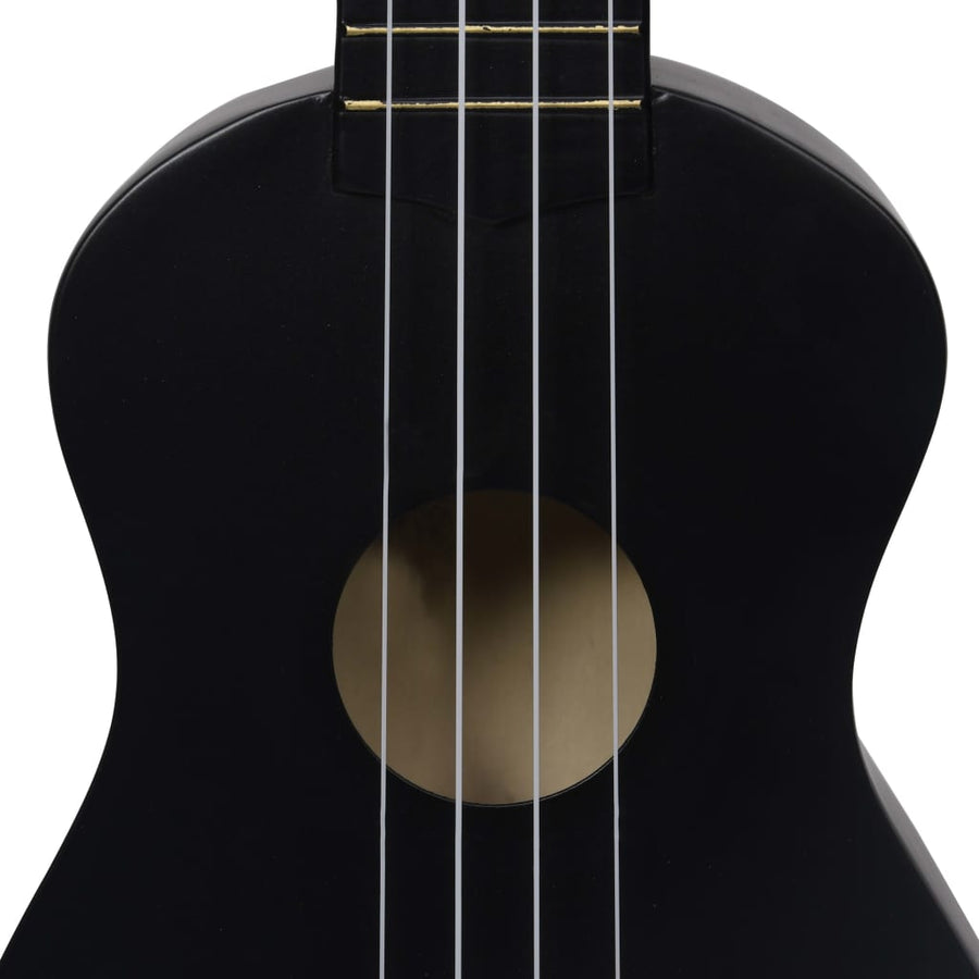 Ukuleleset Met Tas Voor Kinderen Sopraan 23'' Zwart