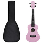 Ukuleleset Met Tas Voor Kinderen Sopraan 23'' Roze