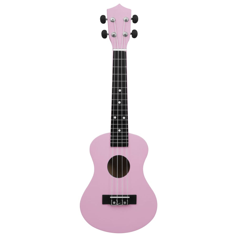 Ukuleleset Met Tas Voor Kinderen Sopraan 23'' Roze
