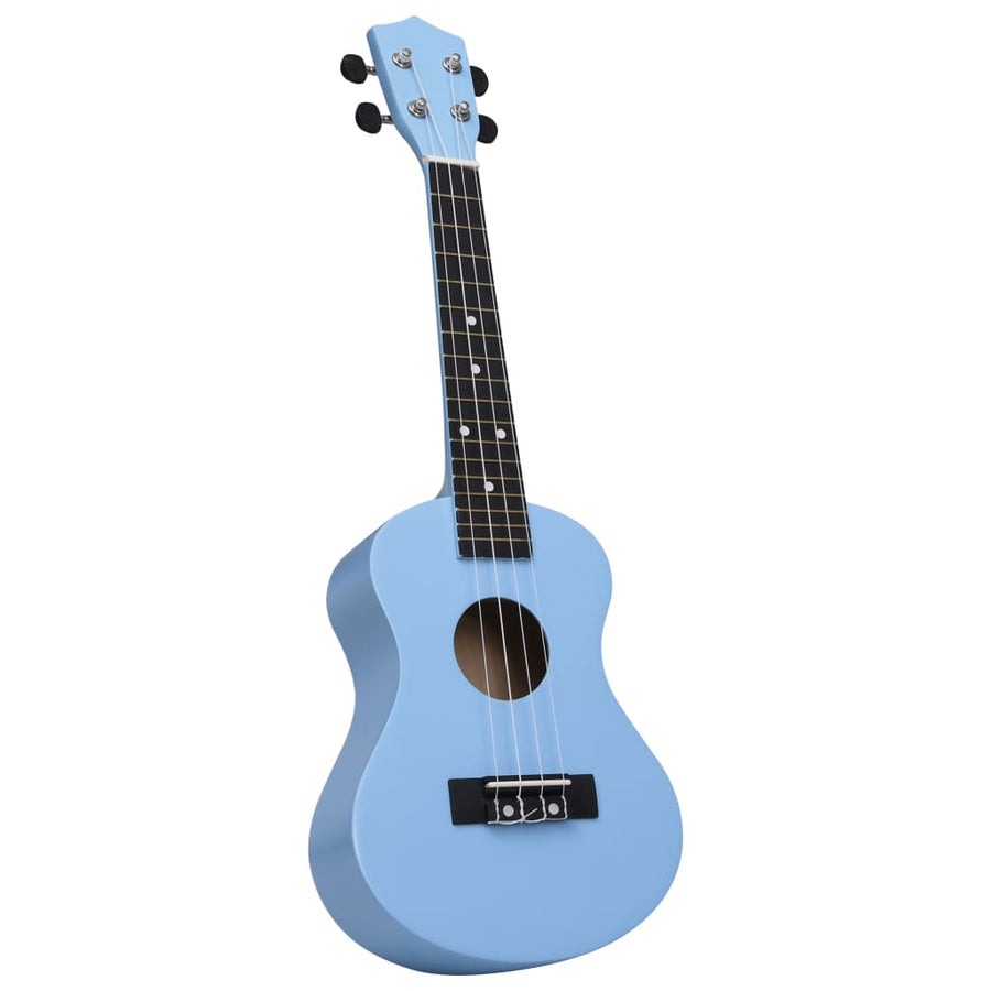 Ukuleleset Met Tas Voor Kinderen Sopraan 23'' Blauw
