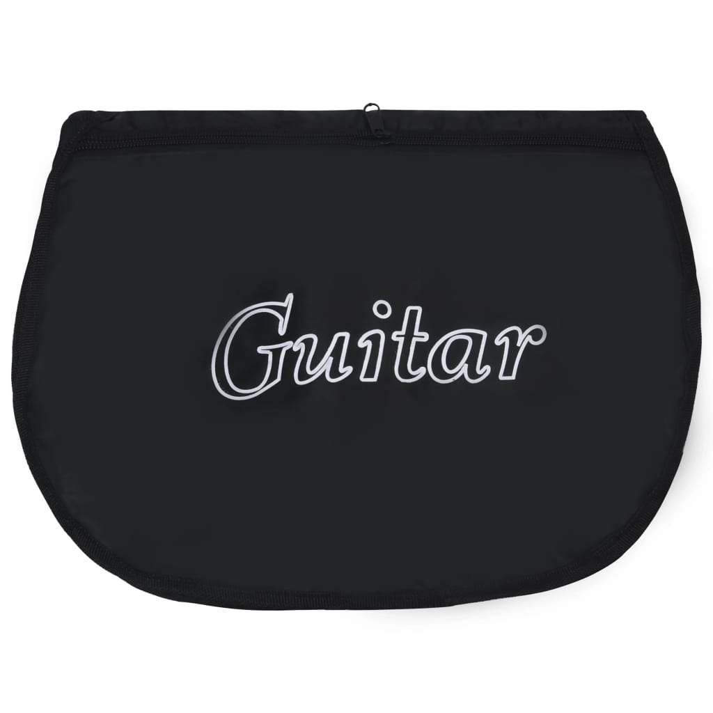 Gitaartas Voor 4/4 Klassieke Gitaar 100X37 Cm Stof Zwart 100 x 37 cm (4/4)