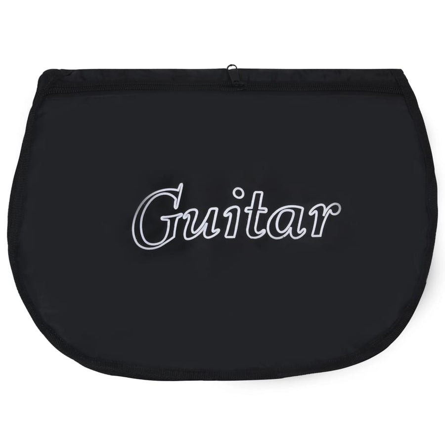 Gitaartas Voor 4/4 Klassieke Gitaar 100X37 Cm Stof Zwart 100 x 37 cm (4/4)