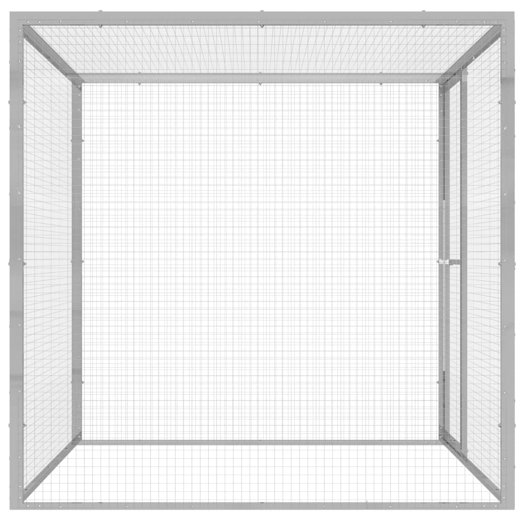 Kattenkooi 1,5X1,5X1,5 M Gegalvaniseerd Staal 1.5 x 1.5 x 1.5 m