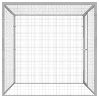 Kattenkooi 1,5X1,5X1,5 M Gegalvaniseerd Staal 1.5 x 1.5 x 1.5 m