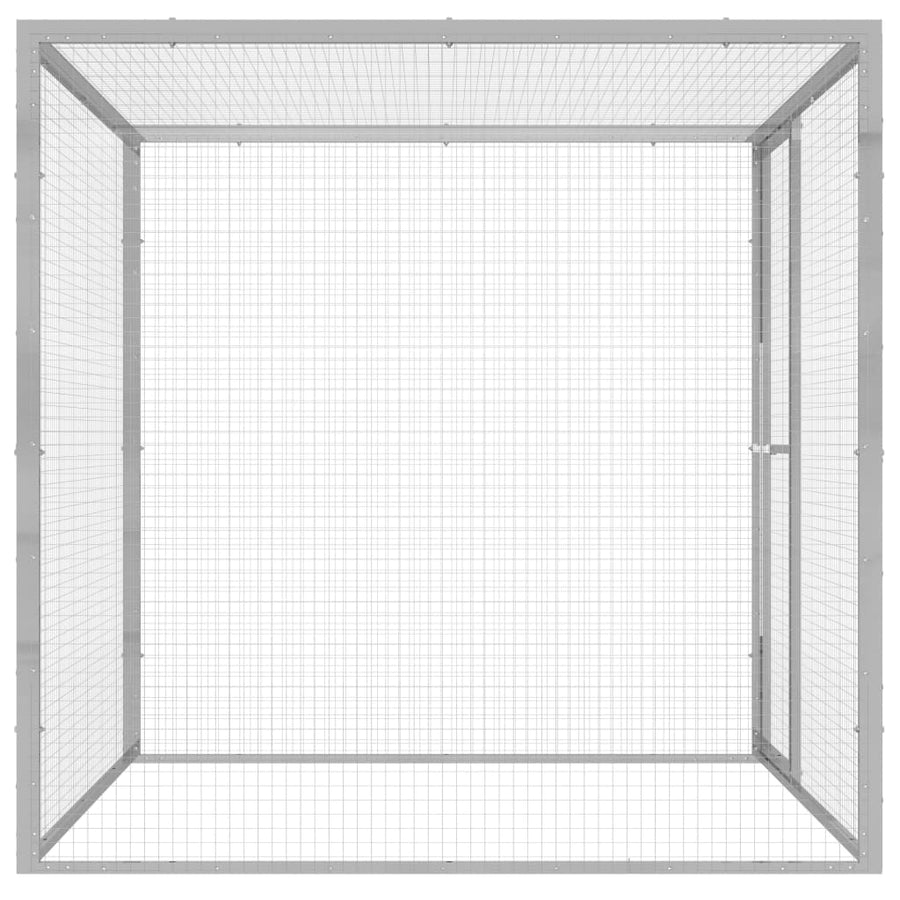 Kattenkooi 1,5X1,5X1,5 M Gegalvaniseerd Staal 1.5 x 1.5 x 1.5 m