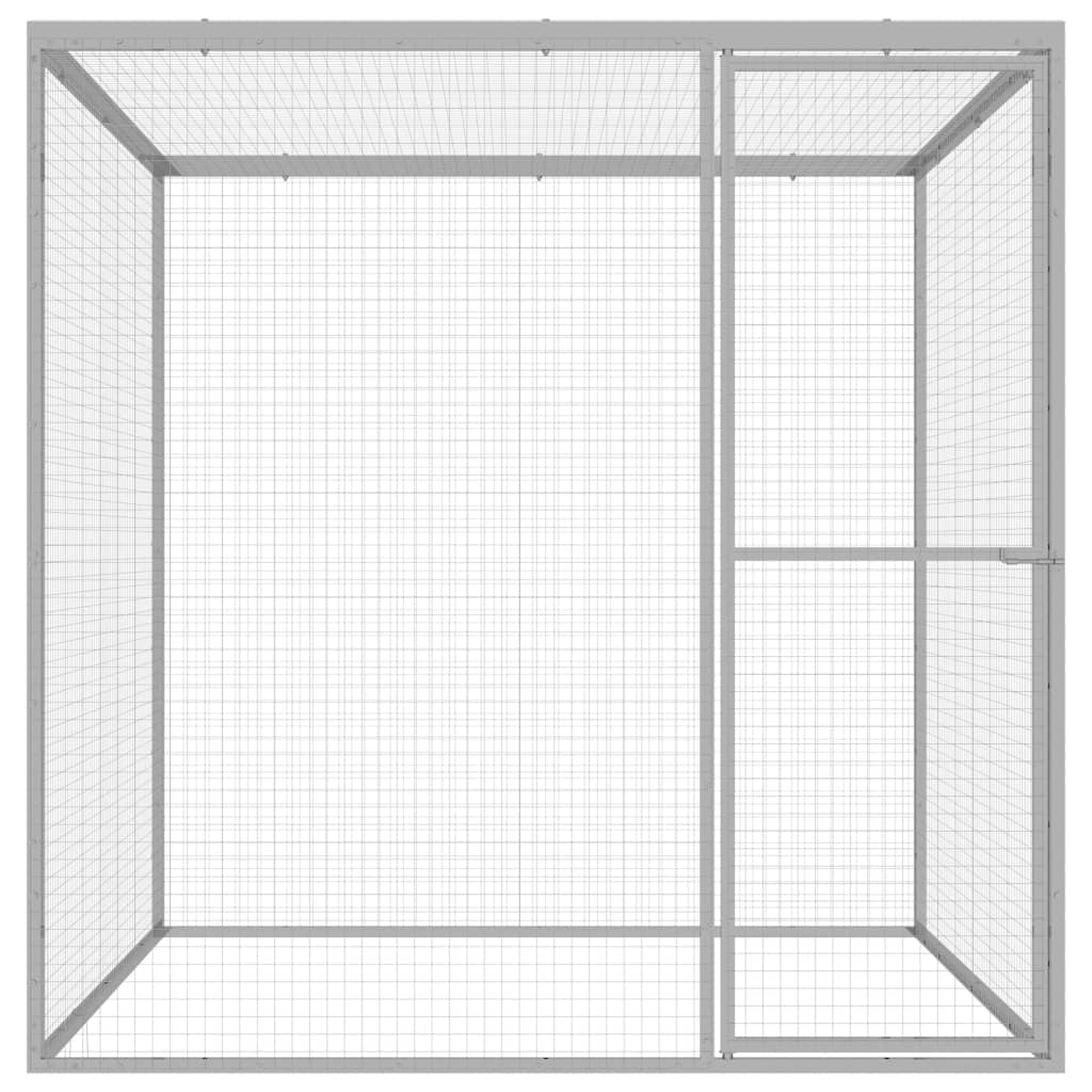 Kattenkooi 1,5X1,5X1,5 M Gegalvaniseerd Staal 1.5 x 1.5 x 1.5 m