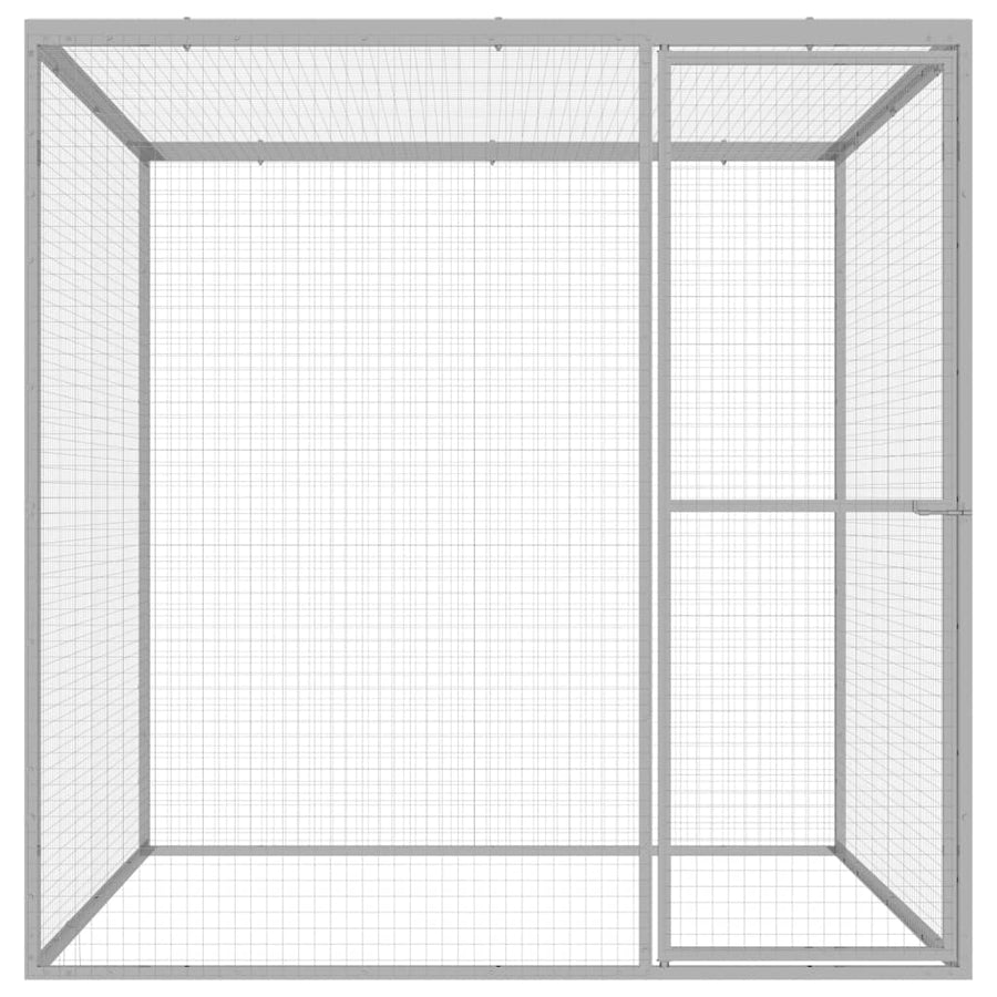 Kattenkooi 1,5X1,5X1,5 M Gegalvaniseerd Staal 1.5 x 1.5 x 1.5 m