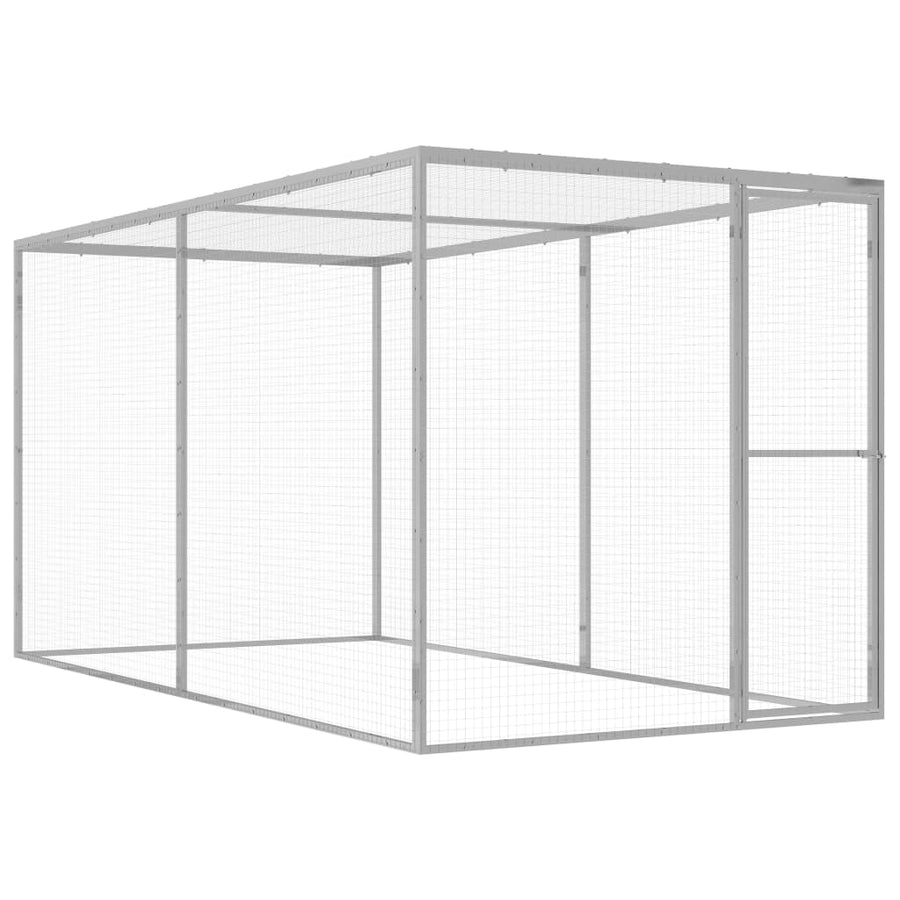 Kattenkooi 3X1,5X1,5 M Gegalvaniseerd Staal 3 x 1.5 x 1.5 m