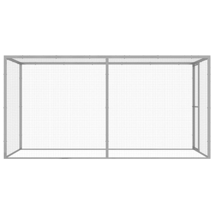 Kattenkooi 3X1,5X1,5 M Gegalvaniseerd Staal 3 x 1.5 x 1.5 m