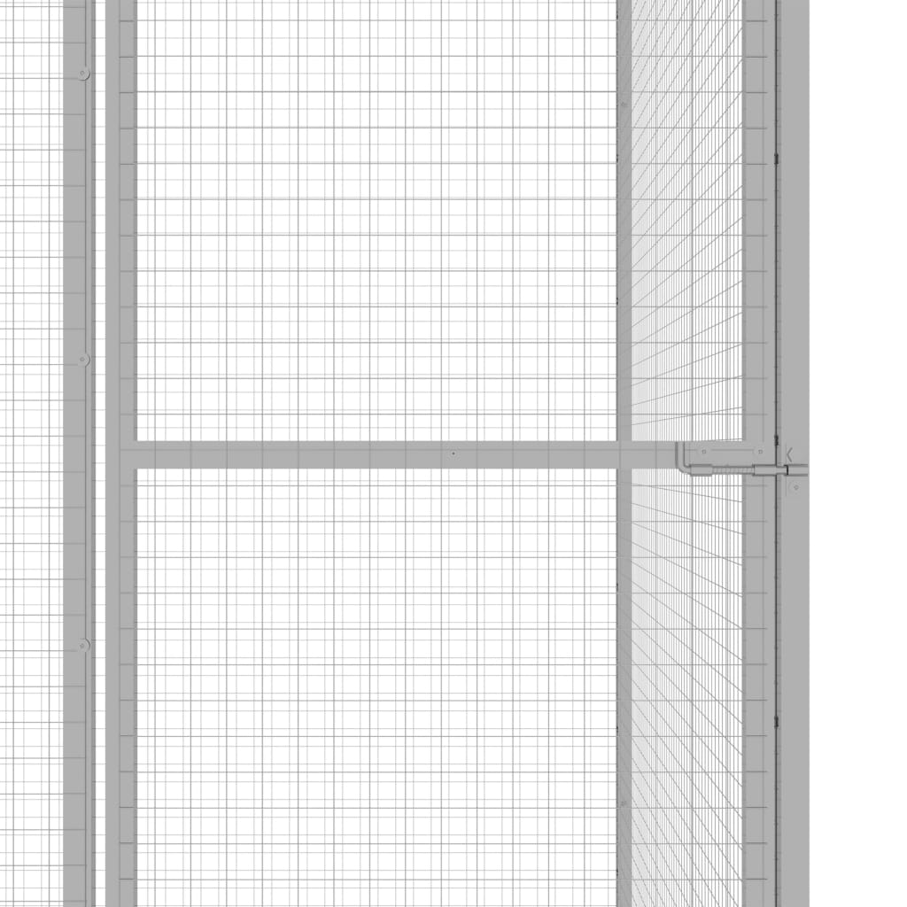 Kattenkooi 3X1,5X1,5 M Gegalvaniseerd Staal 3 x 1.5 x 1.5 m