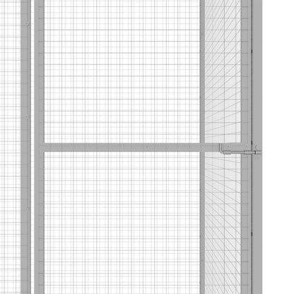 Kattenkooi 3X1,5X1,5 M Gegalvaniseerd Staal 3 x 1.5 x 1.5 m