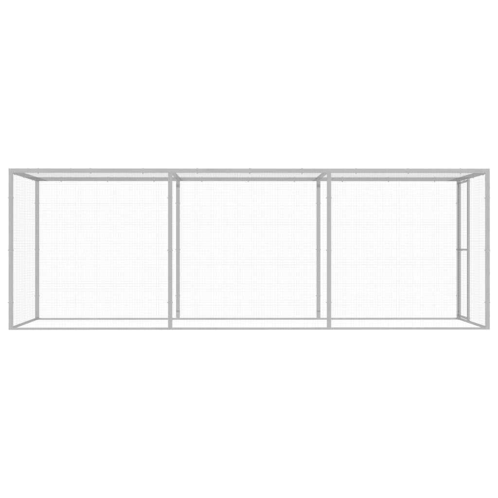 Kattenkooi 4,5x1,5x1,5 m gegalvaniseerd staal 4.5 x 1.5 x 1.5 m
