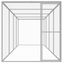 Kattenkooi 6x1,5x1,5 m gegalvaniseerd staal 6 x 1.5 x 1.5 m