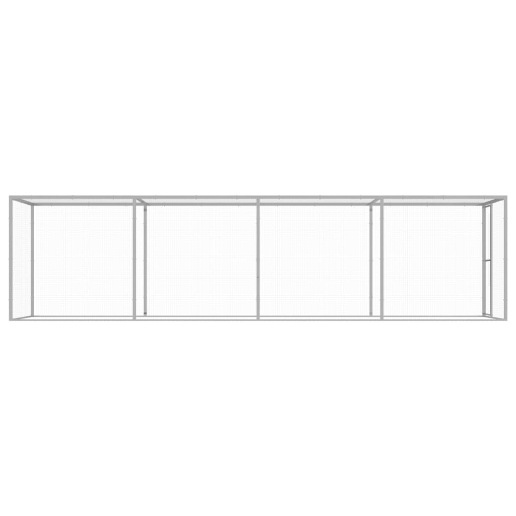 Kattenkooi 6x1,5x1,5 m gegalvaniseerd staal 6 x 1.5 x 1.5 m