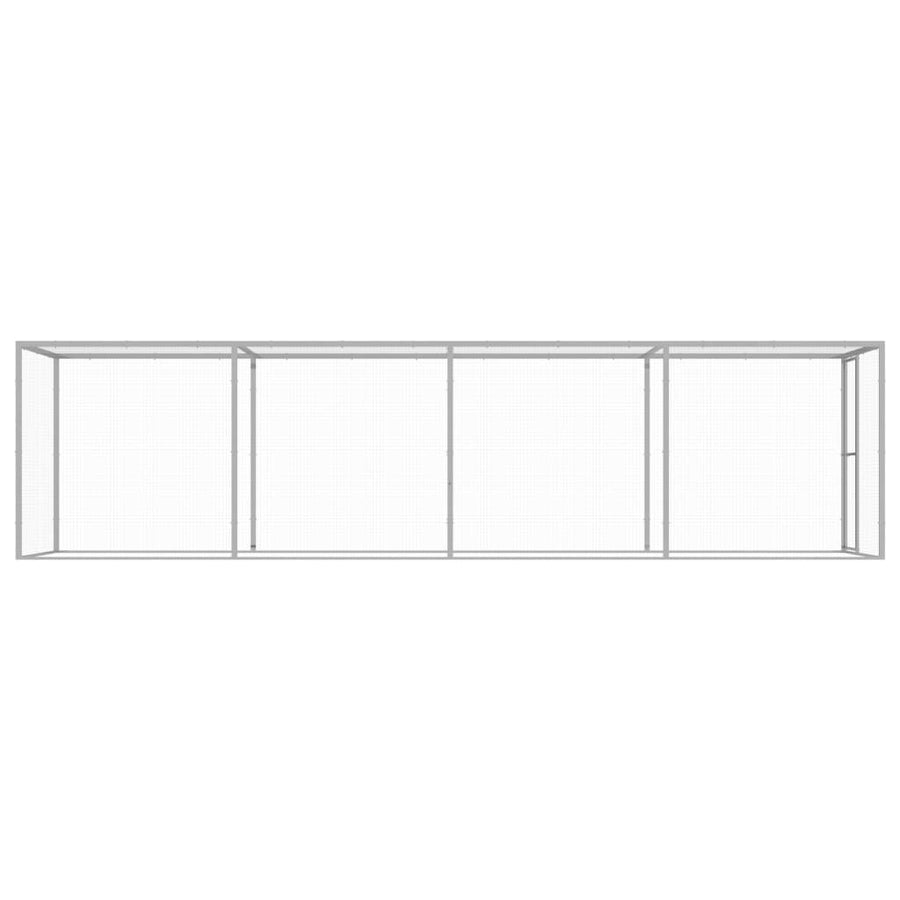 Kattenkooi 6x1,5x1,5 m gegalvaniseerd staal 6 x 1.5 x 1.5 m