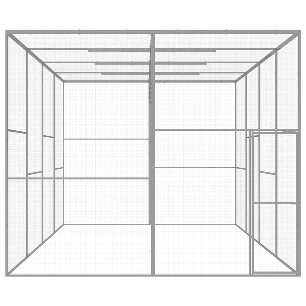 Kattenkooi 6X3X2,5 M Gegalvaniseerd Staal 6 x 3 x 2.5 m