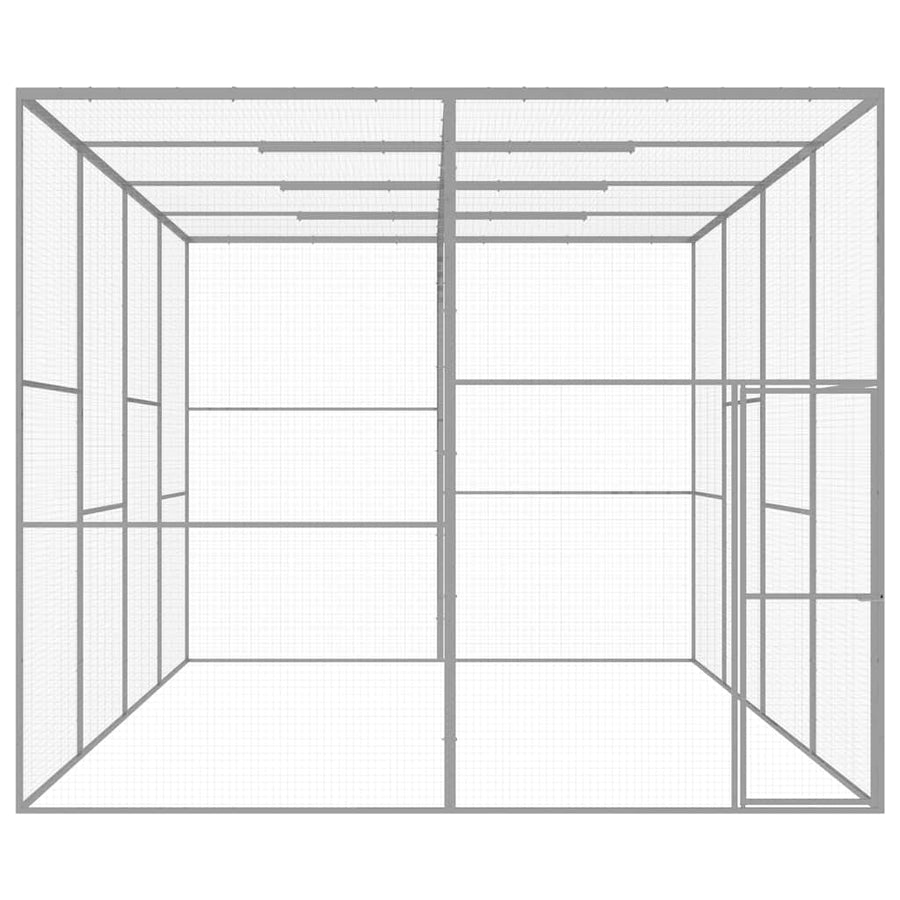 Kattenkooi 6X3X2,5 M Gegalvaniseerd Staal 6 x 3 x 2.5 m
