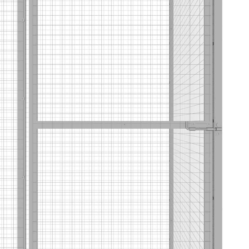 Kattenkooi 6X3X2,5 M Gegalvaniseerd Staal 6 x 3 x 2.5 m