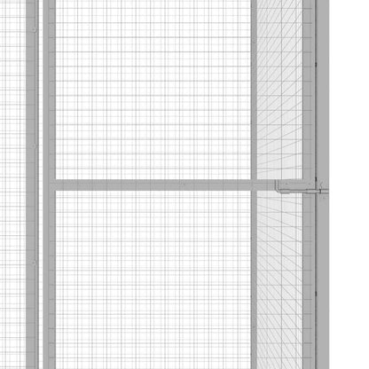 Kattenkooi 6X3X2,5 M Gegalvaniseerd Staal 6 x 3 x 2.5 m