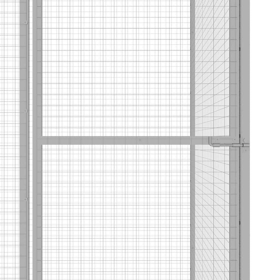 Kattenkooi 6X3X2,5 M Gegalvaniseerd Staal 6 x 3 x 2.5 m