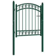 Poort Met Gebogen Bovenkant 100X100 Cm Staal Groen 100 x 100 cm