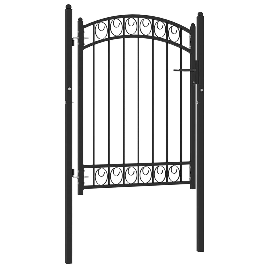 Poort Met Gebogen Bovenkant Staal 100 x 125 cm