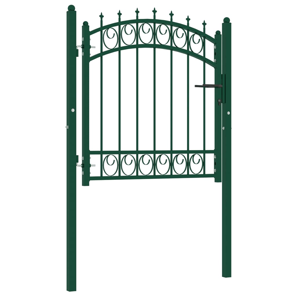 Poort Met Speerpunten 100X100 Cm Staal Groen 100 x 100 cm