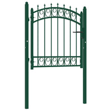 Poort Met Speerpunten 100X100 Cm Staal Groen 100 x 100 cm
