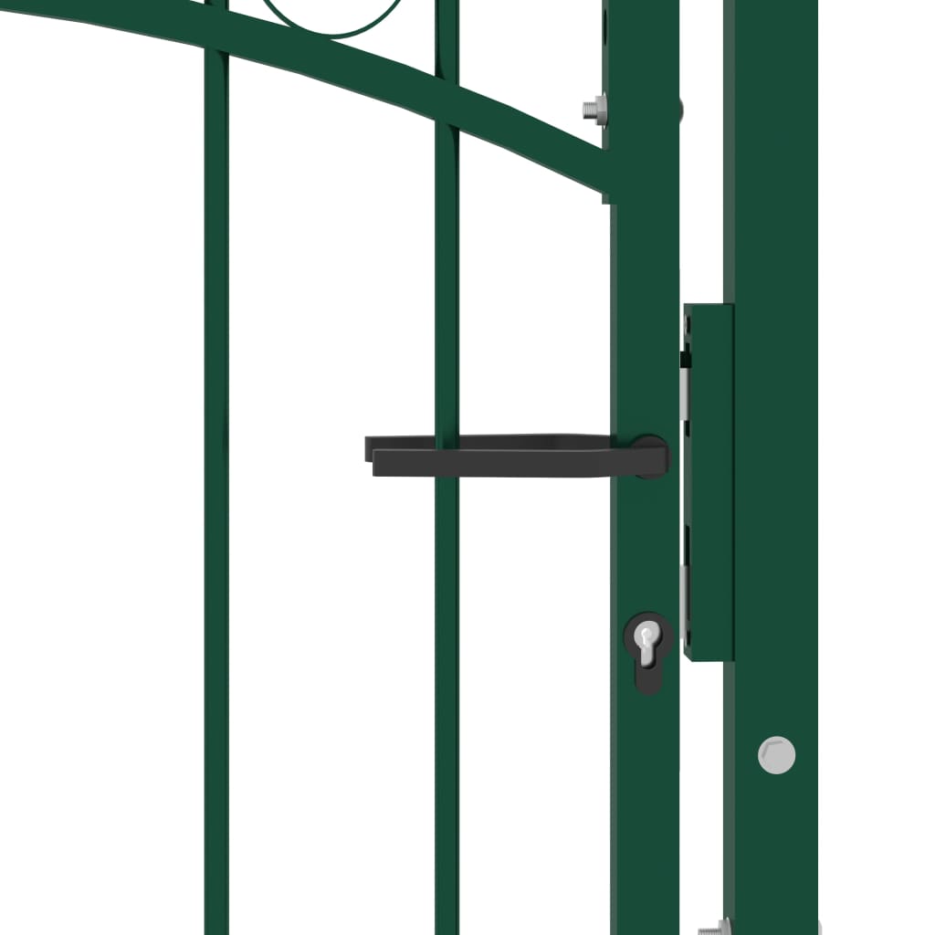 Poort Met Speerpunten 100X100 Cm Staal Groen 100 x 100 cm