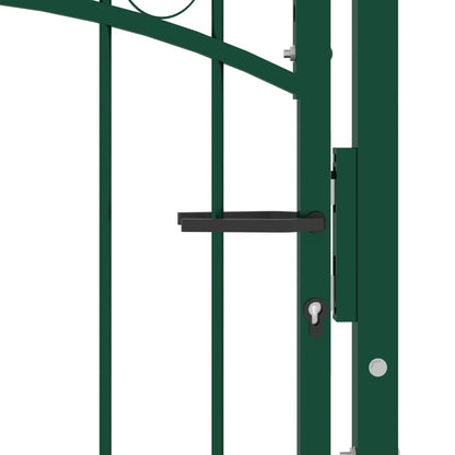 Poort Met Speerpunten 100X100 Cm Staal Groen 100 x 100 cm