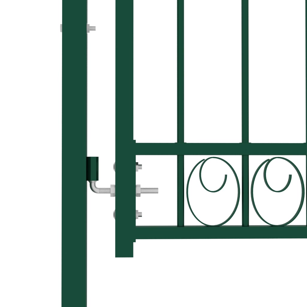 Poort Met Speerpunten 100X100 Cm Staal Groen 100 x 100 cm