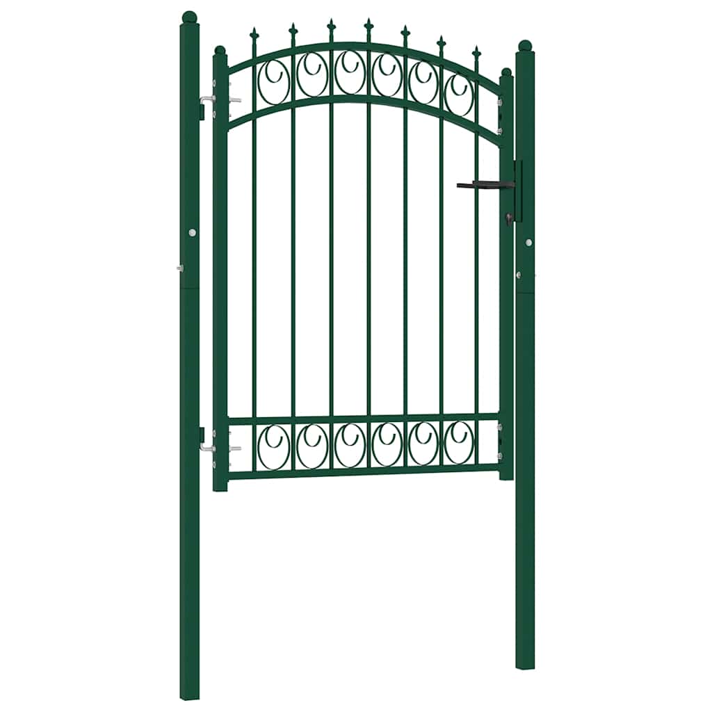 Hekpoort EMMEN met stalen pinnen 103x109,5 cm groen