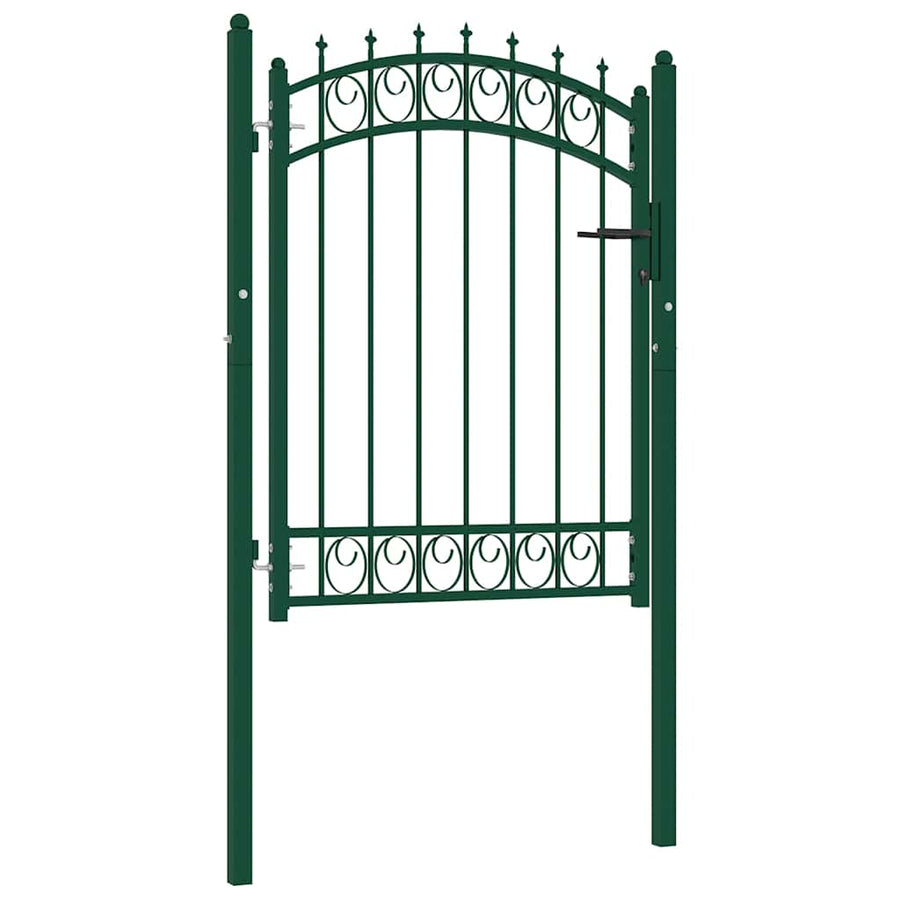 Hekpoort EMMEN met stalen pinnen 103x109,5 cm groen