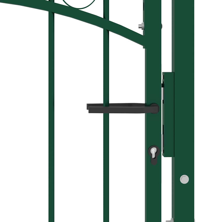 Hekpoort EMMEN met stalen pinnen 103x109,5 cm groen