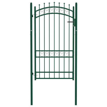 Poort Met Speerpunten 100X175 Cm Staal Groen 100 x 175 cm