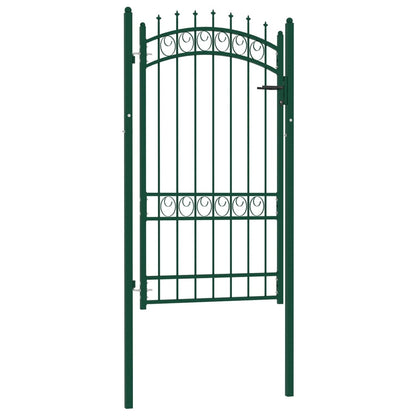 Poort Met Speerpunten 100X175 Cm Staal Groen 100 x 175 cm