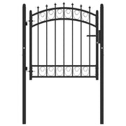 Poort 103x97 cm staal zwart