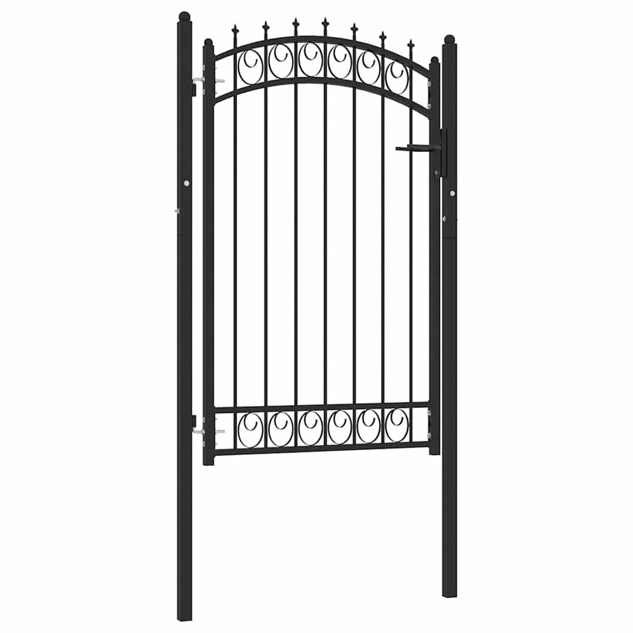 Hekpoort EMMEN met stalen pinnen 103x117 cm zwart