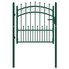 Poort Met Speerpunten 100X100 Cm Staal Groen 100 x 100 cm